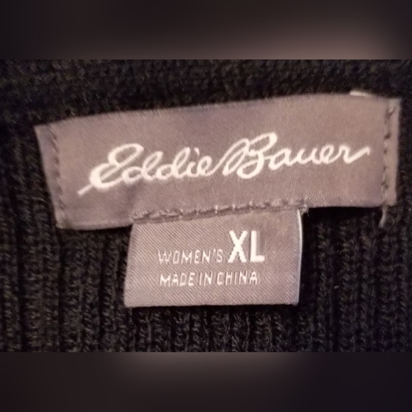 Eddie Bauer Black Long Cardigan - Picture 4 of 4
